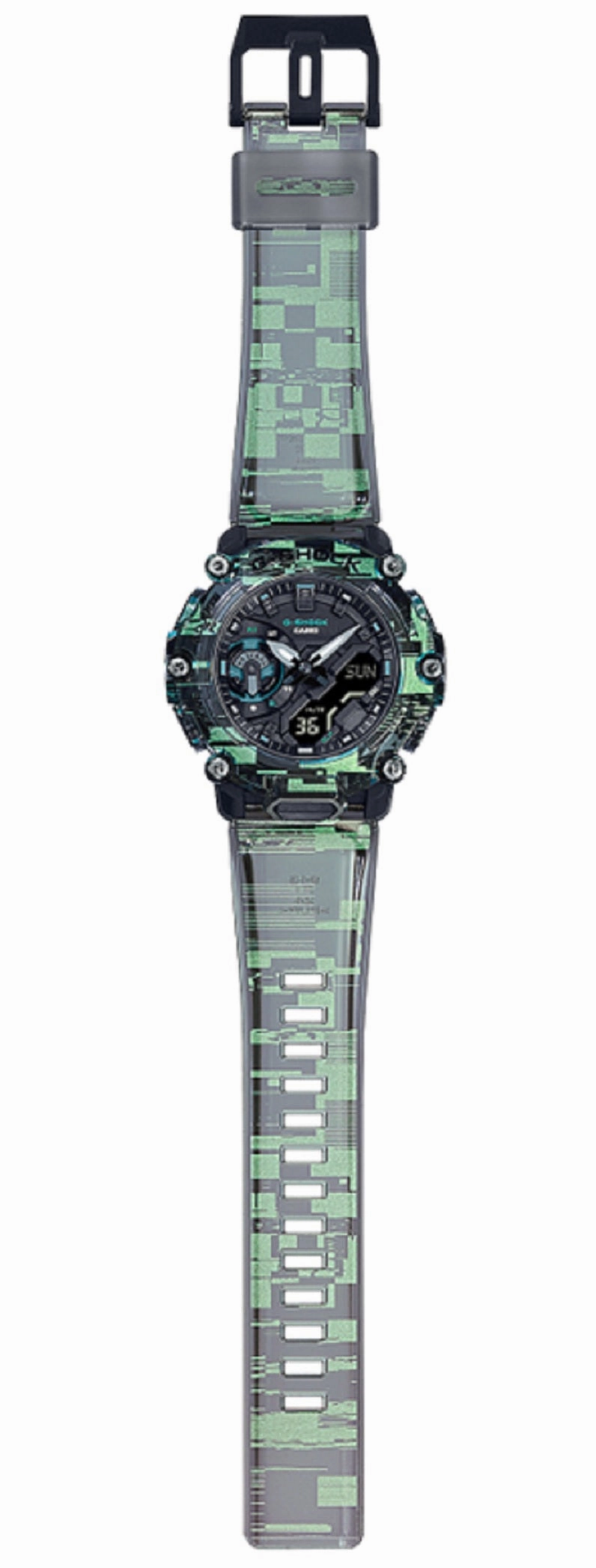 Casio G-shock GA-2200NN-1A Digital Analog Rubber Strap Watch For Men