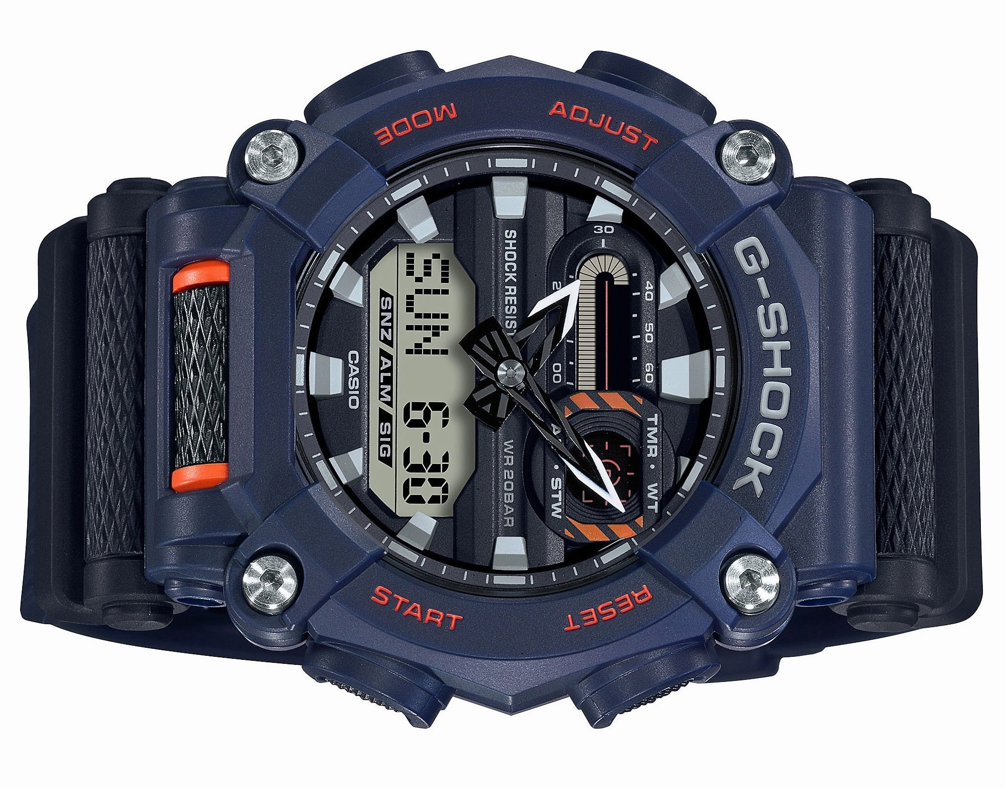 Casio G-shock GA-900-2A Digital Analog Rubber Strap Watch For Men