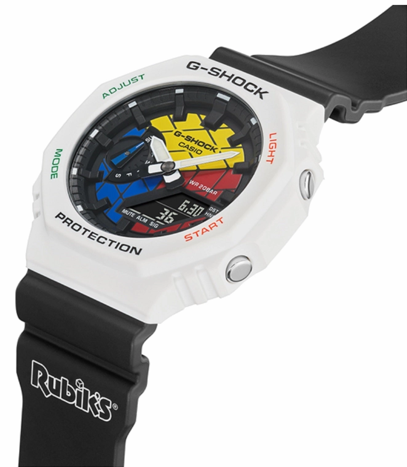 Casio G-shock GAE-2100RC-1A Rubik's Cube Digital Analog Limited Ed Watch for Men