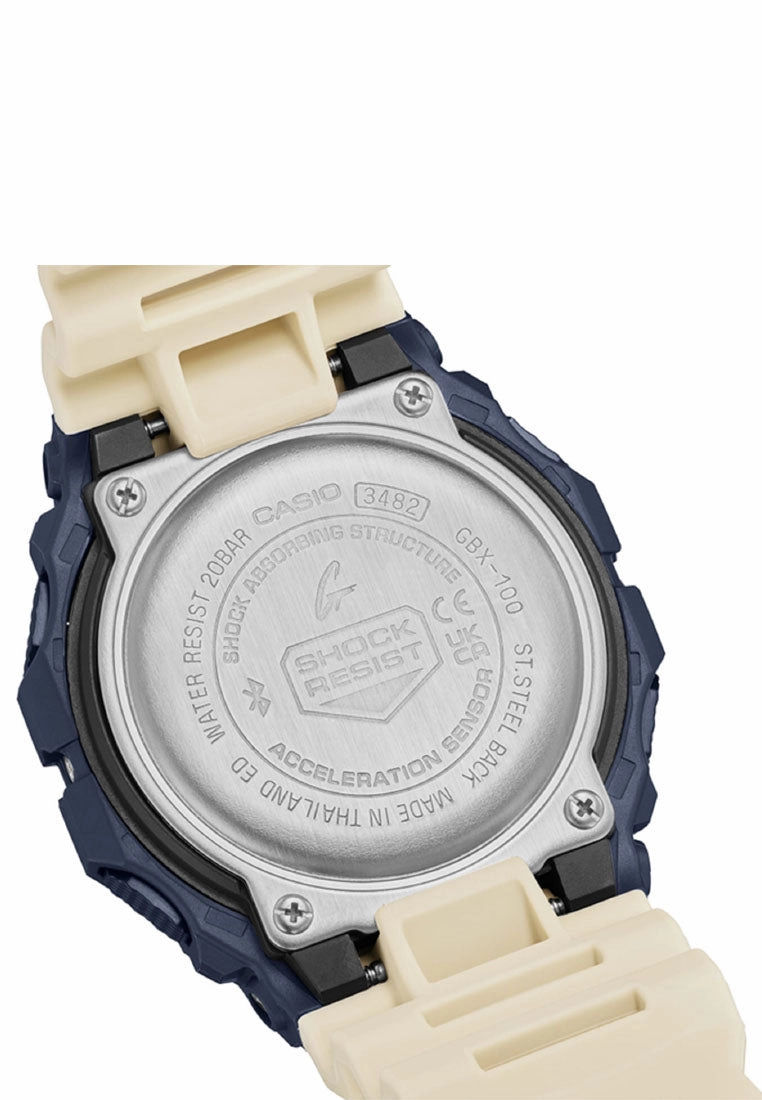 Casio G-shock GBX-100TT-2DR Bluetooth Digital Rubber Strap Watch For Men