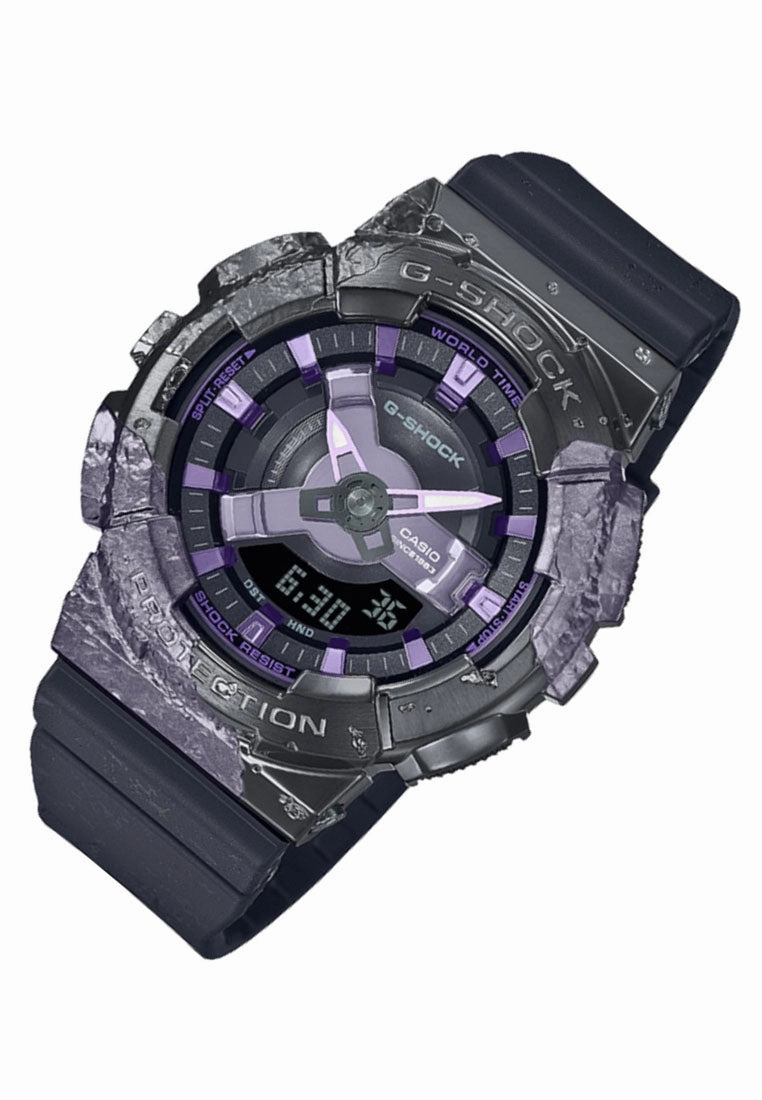 Casio G-shock GM-S114GEM-1A2DR Digital Analog Rubber Strap Watch