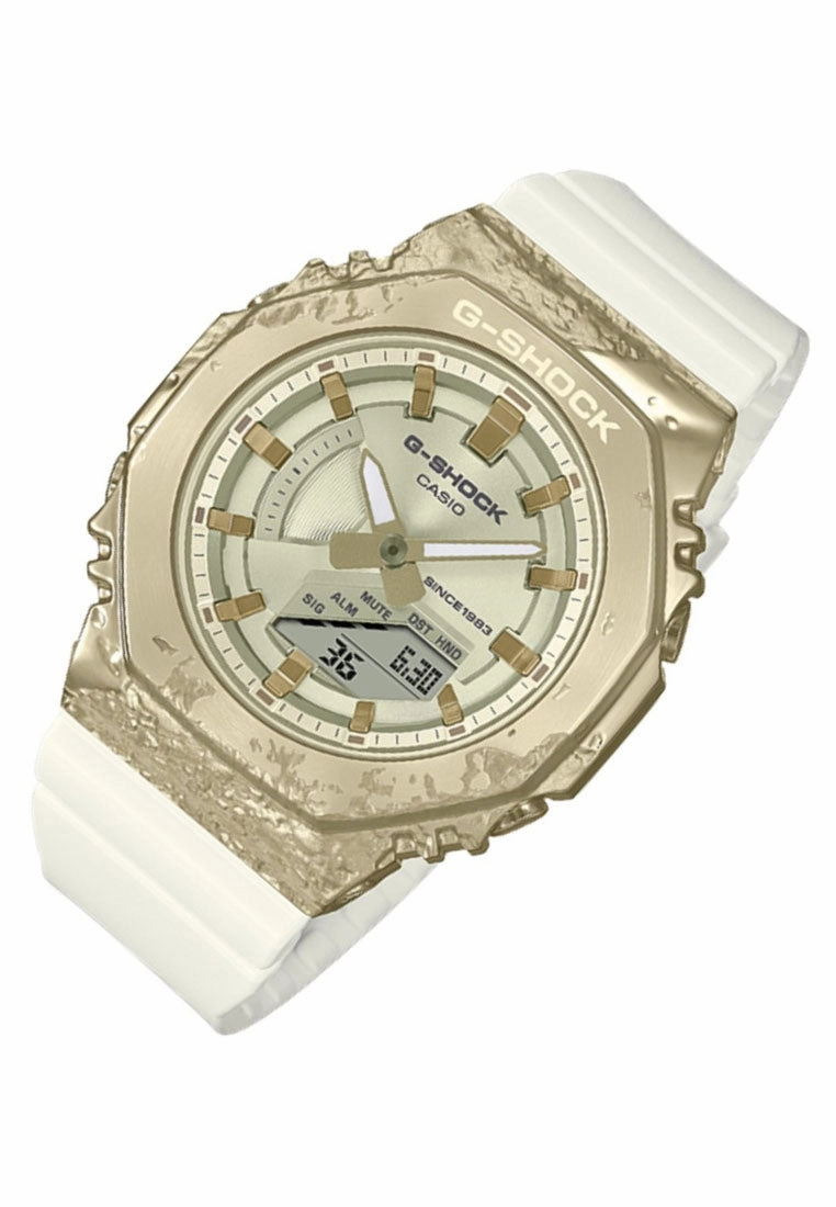 Casio G-shock GM-S2140GEM-9ADR Digital Analog Rubber Strap Watch