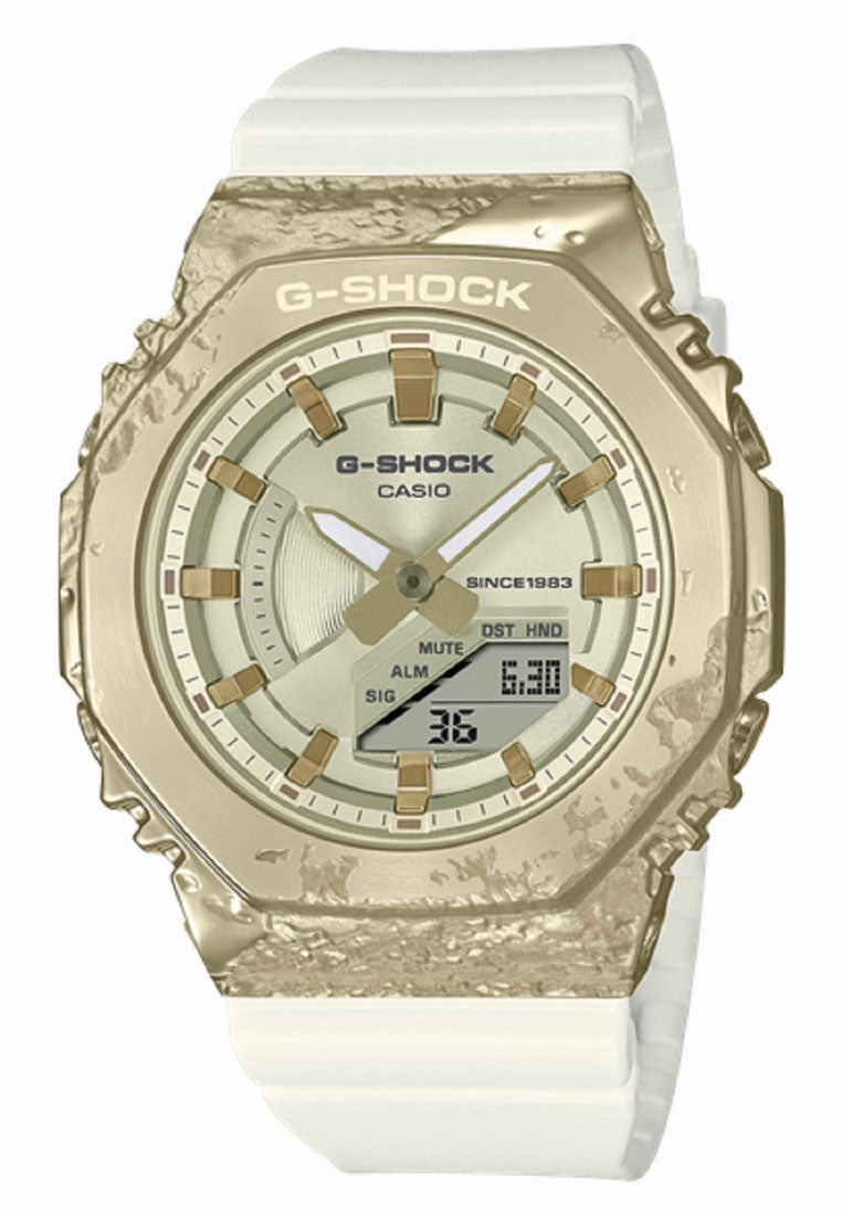Casio G-shock GM-S2140GEM-9ADR Digital Analog Rubber Strap Watch