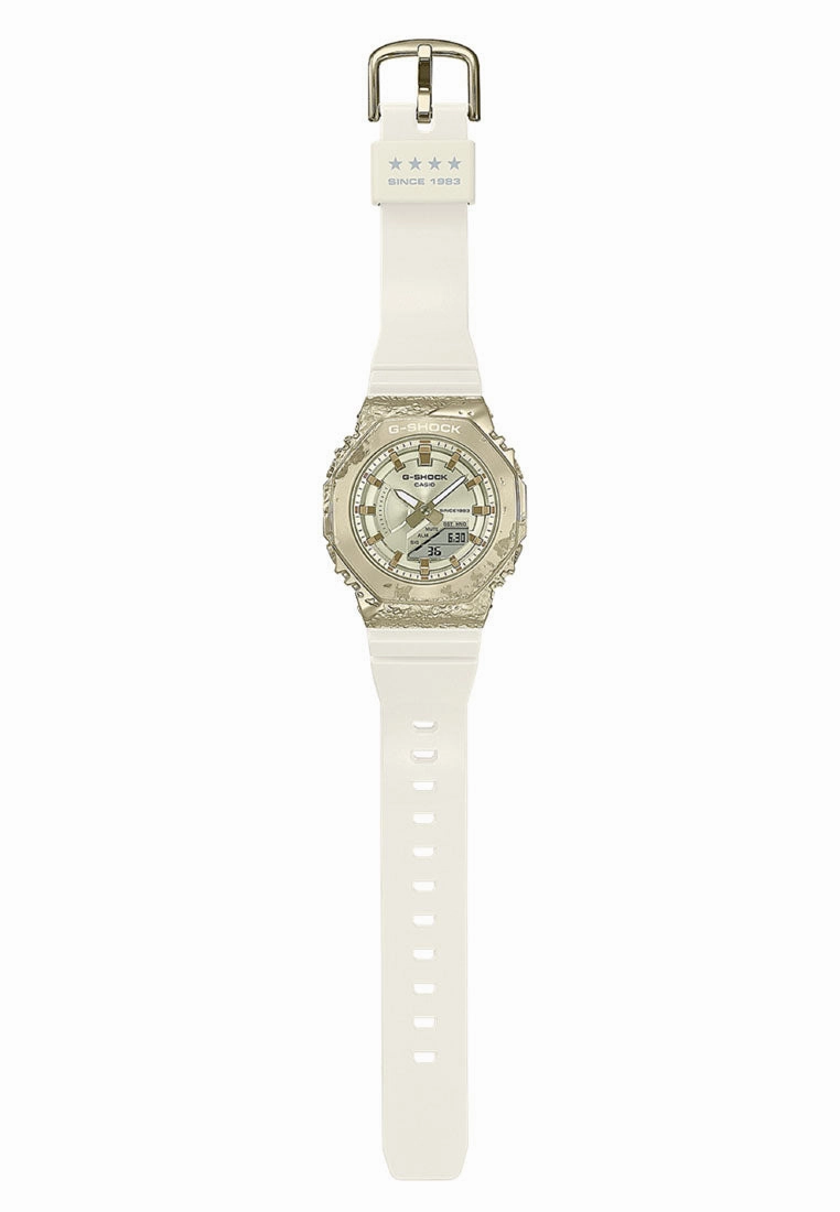 Casio G-shock GM-S2140GEM-9ADR Digital Analog Rubber Strap Watch