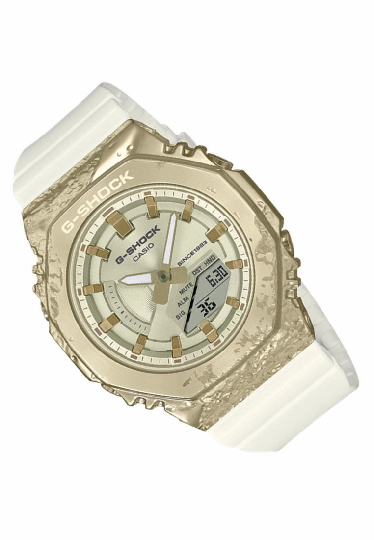 Casio G-shock GM-S2140GEM-9ADR Digital Analog Rubber Strap Watch