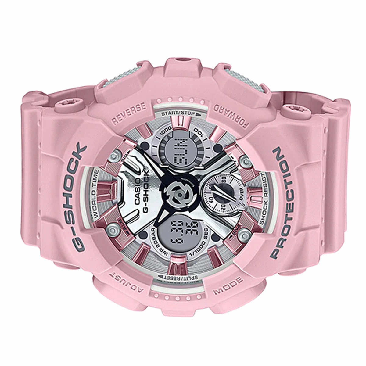 Casio G-shock GMA-S120NP-4A Digital Analog Rubber Strap Watch