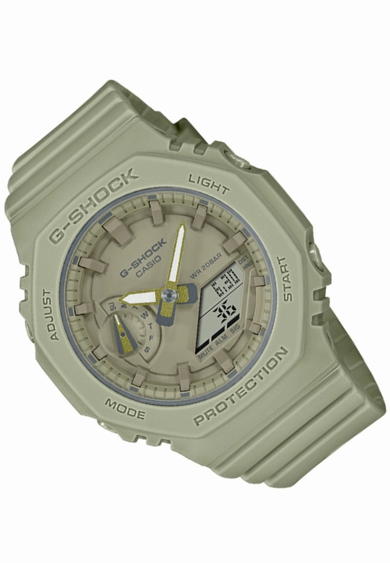 Casio G-shock GMA-S2100BA-3A Digital Analog Rubber Strap Watch for Women
