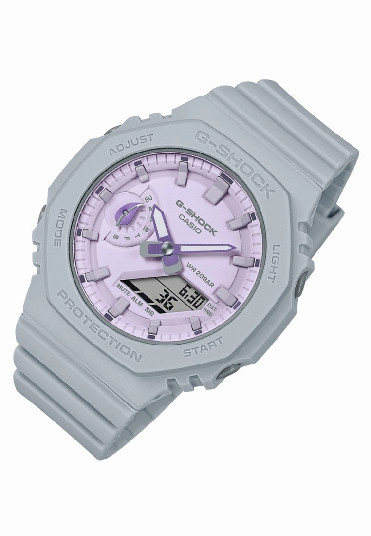 Casio G-shock GMA-S2100NC-8A Digital Analog Rubber Strap Watch For Women