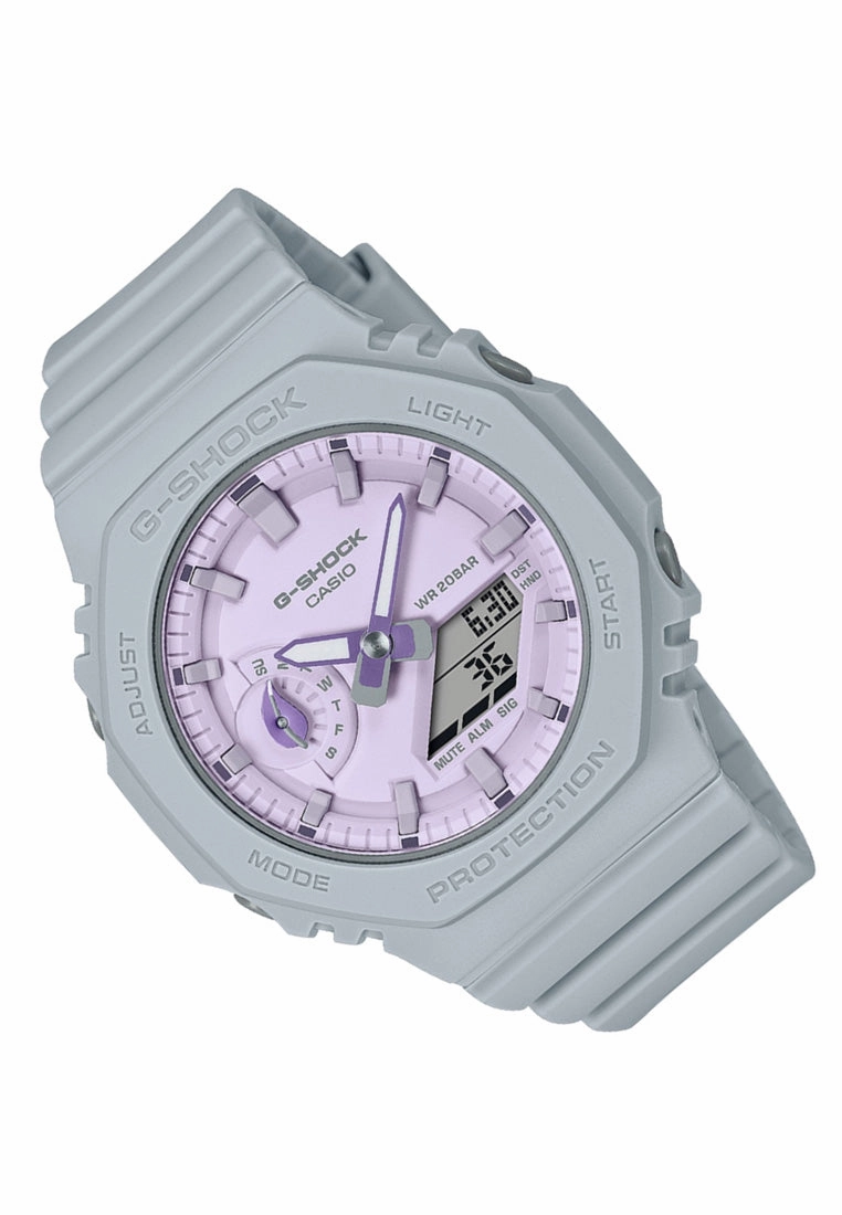 Casio G-shock GMA-S2100NC-8A Digital Analog Rubber Strap Watch For Women