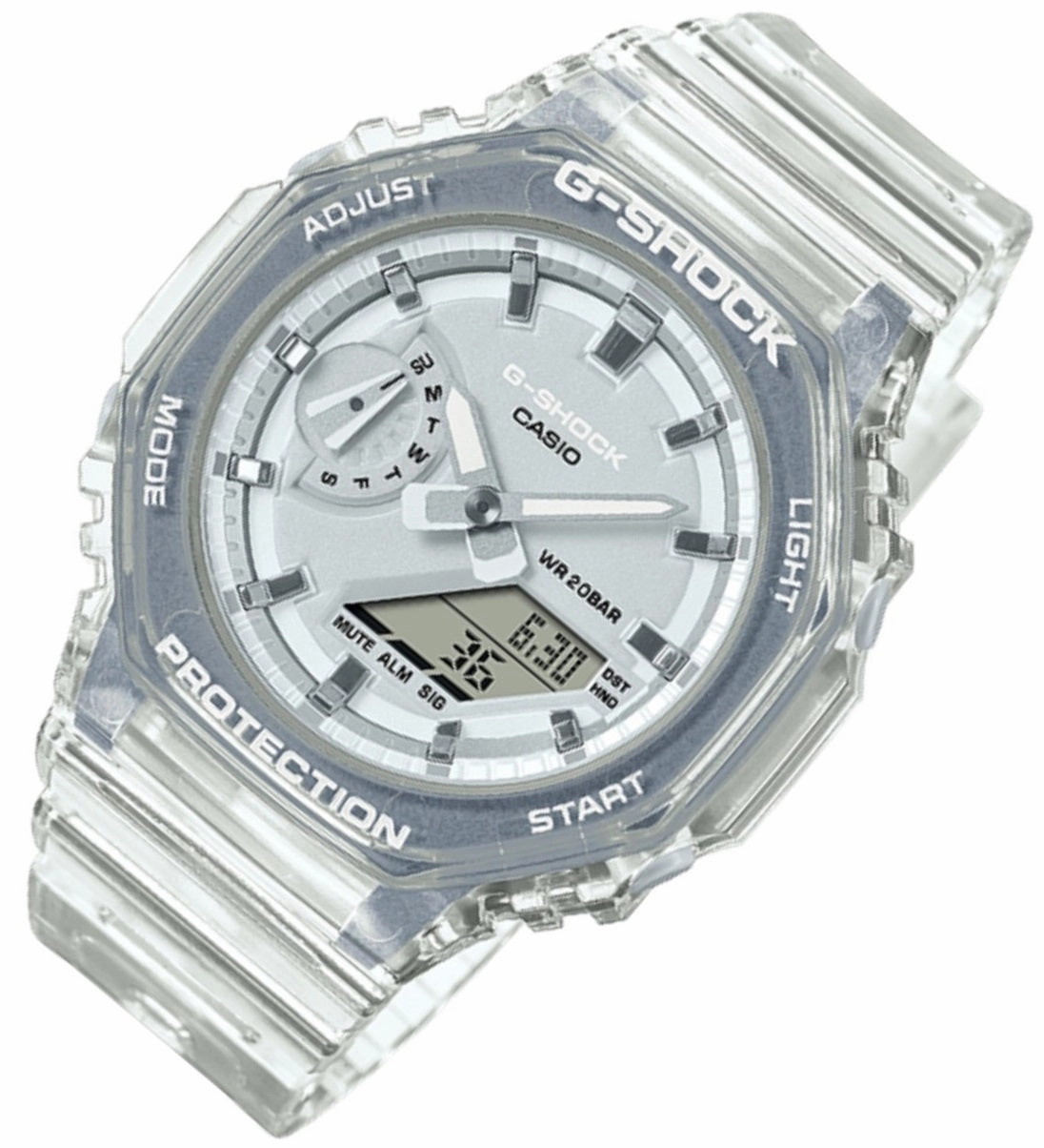 Casio G-shock GMA-S2100SK-7A Digital Analog Rubber Strap Watch for Women