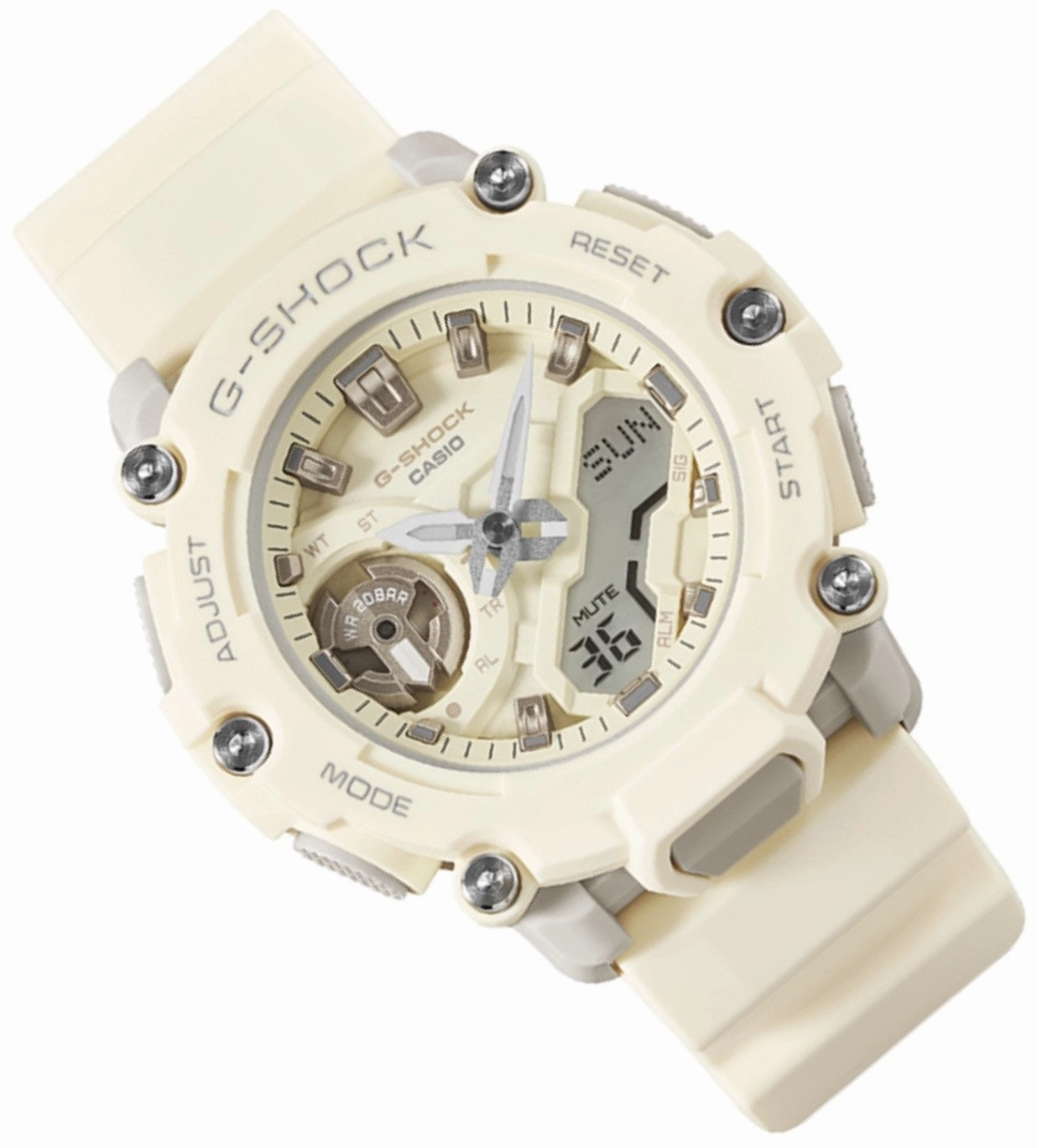 Casio G-shock GMA-S2200-7A Digital Analog Rubber Strap Watch