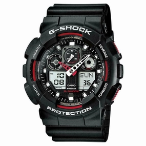 Casio G Shock Mens World Time Sports Watch GA-100-1A4ER