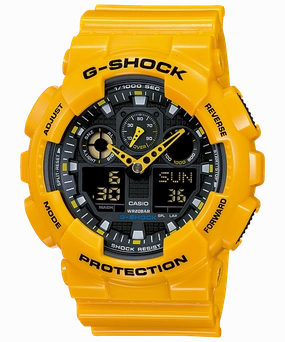 Casio G-Shock Military Yellow Men's Watch GA100A-9A