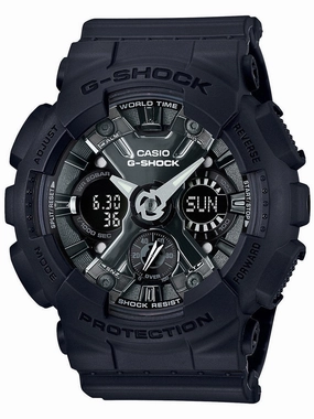 Casio G-Shock S-SERIES Pastel Black Womens Sports Watch GMAS120MF-1A