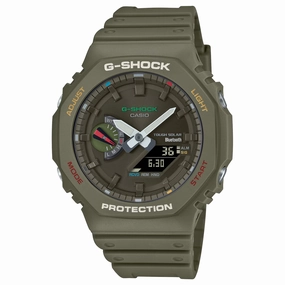 Casio G-SHOCK Smartphone Link and Tough Solar Power Watch Green GAB2100FC-3A