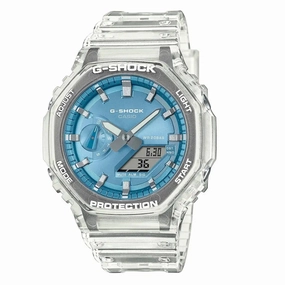 Casio G Shock Watch Carbon Core Guard Blue Metallic Dial GA-2100BM-7A2ER