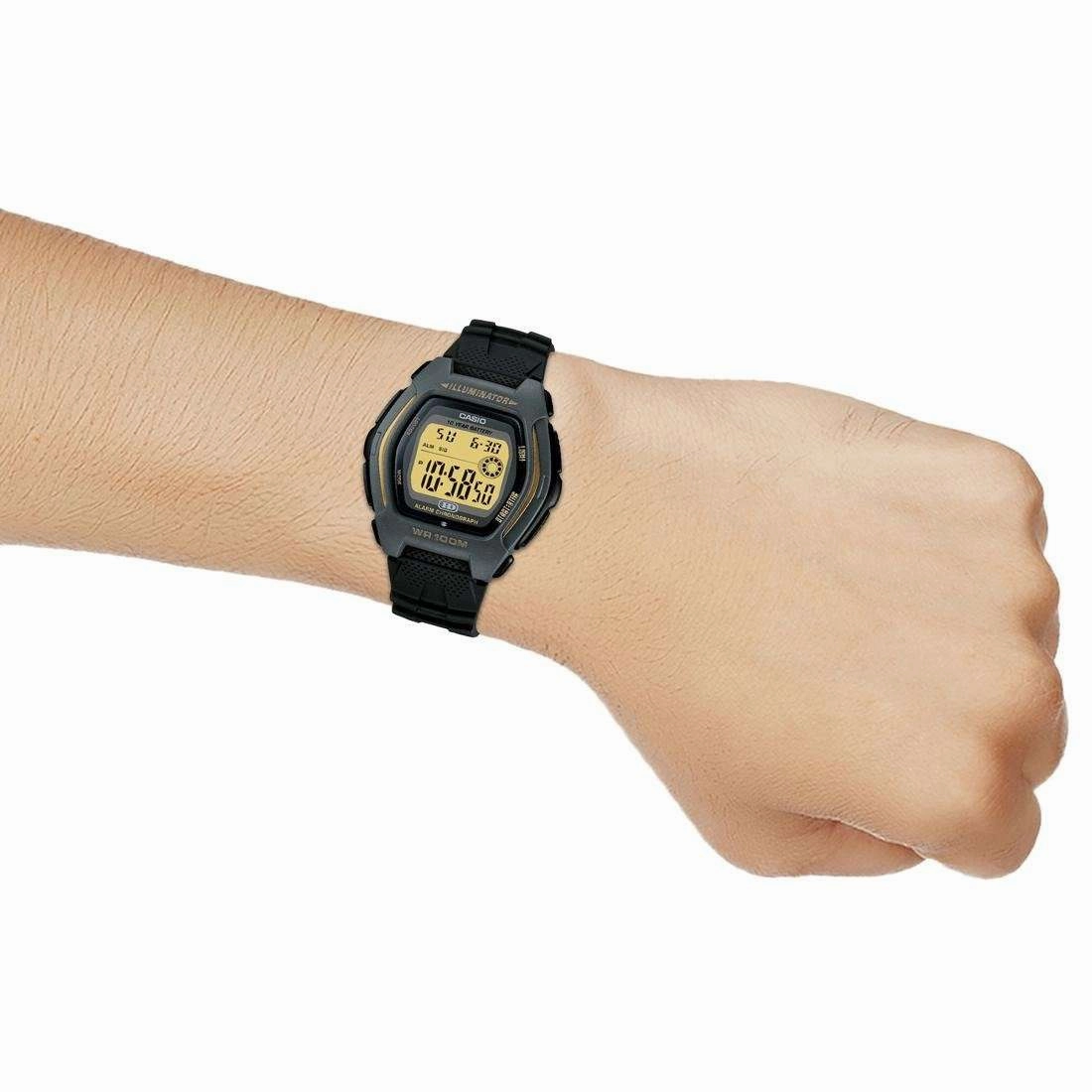 Casio HDD-600G-9AVDF Black Resin Strap Watch for Men