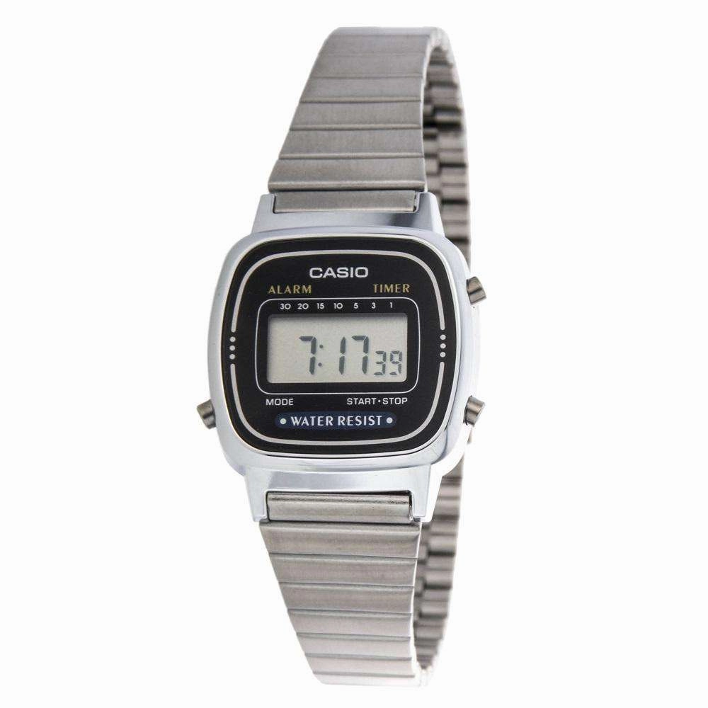 Casio LA670WA-1DF Silver Stainless Watch for Women