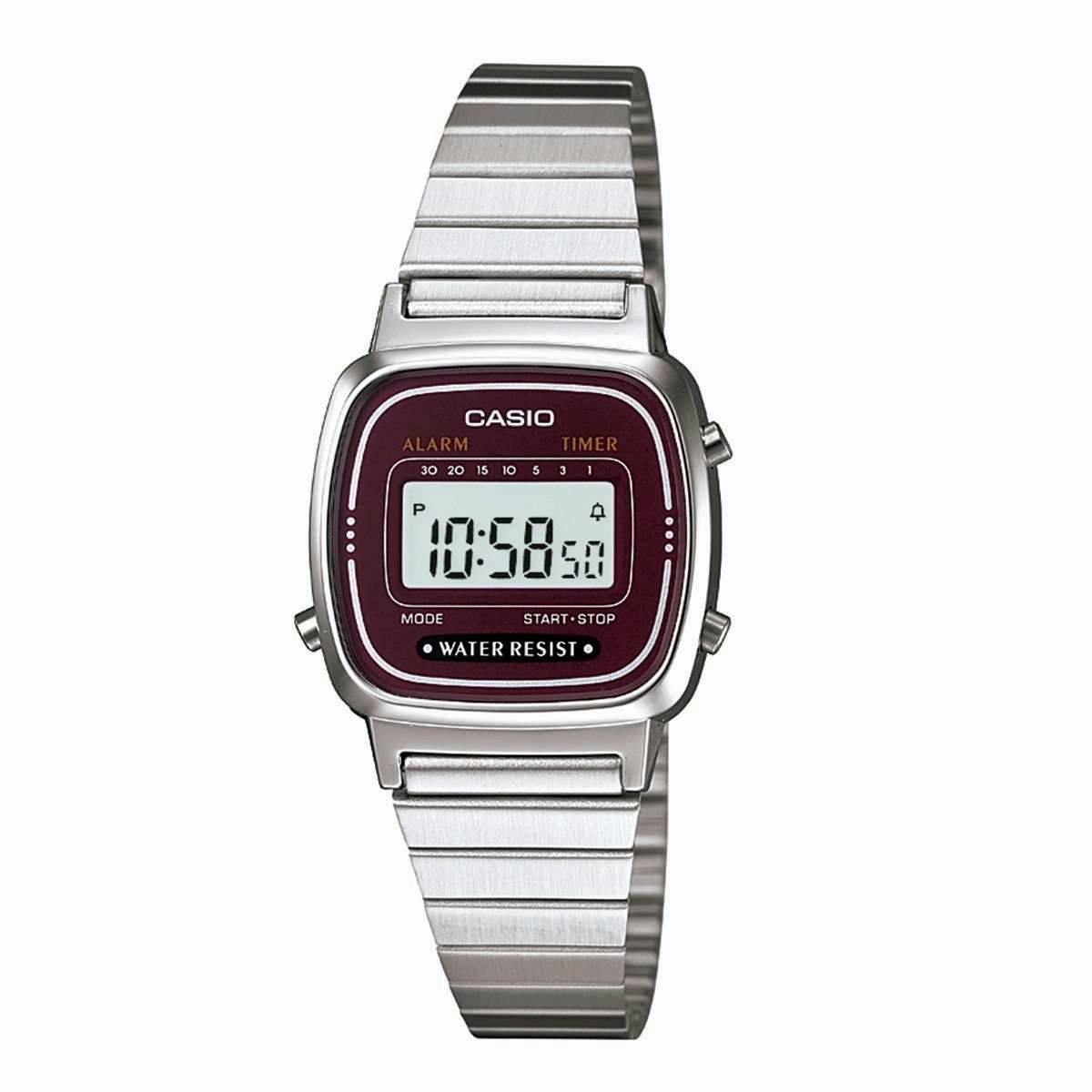 Casio LA670WA-4DF Silver Stainless Watch for Women