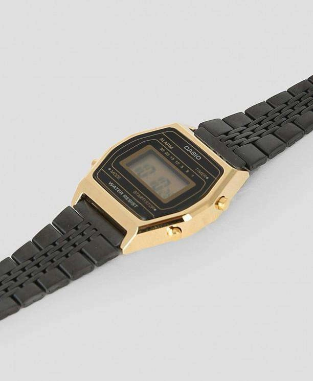 Casio LA690WGB-1DF Black Stainless Watch for Women