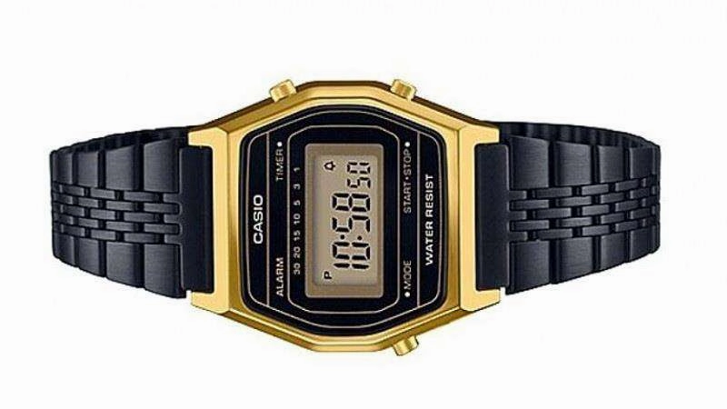 Casio LA690WGB-1DF Black Stainless Watch for Women