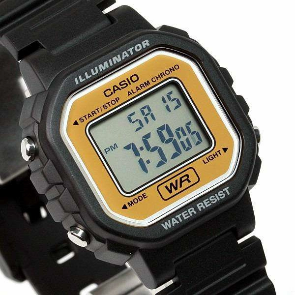 Casio LA-20WH-9ADF Black Resin Strap Watch for Women