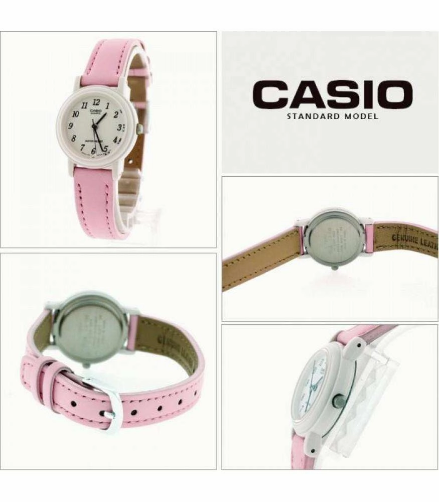 Casio LQ-139L-4B1 Pink Leather Strap Women's Watch