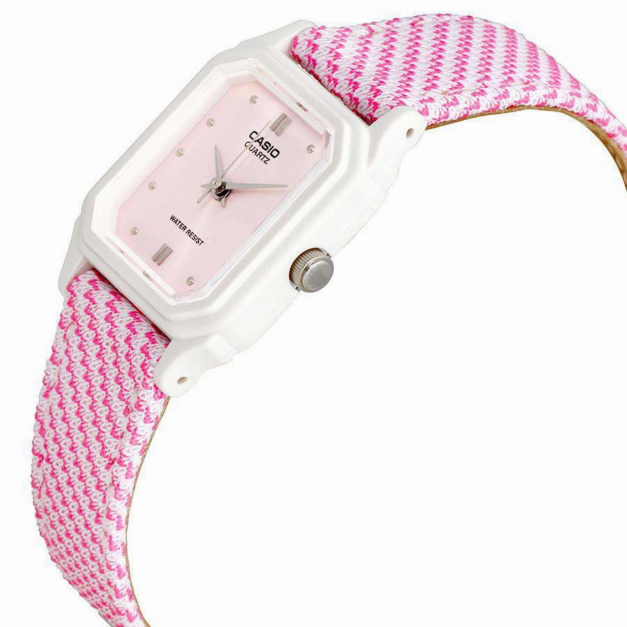 Casio LQ-142LB-4A2DF Pink Leather Strap Watch for Women