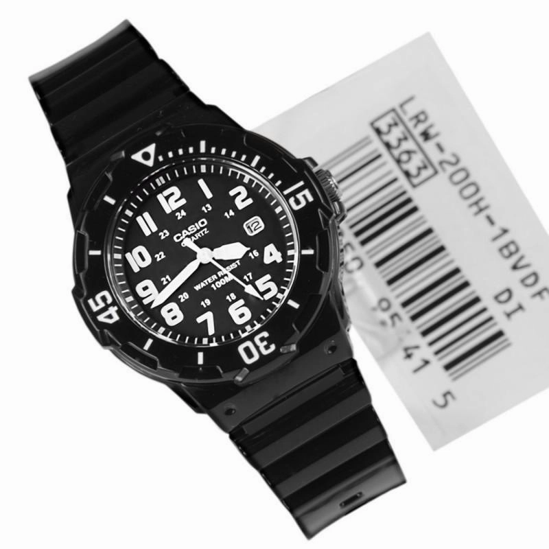 Casio LRW-200H-1B Black Resin Strap Watch for Women