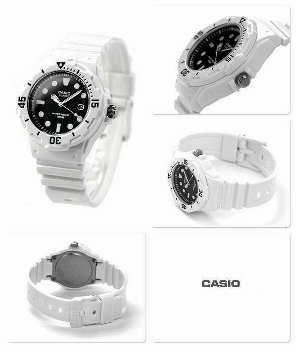 Casio LRW-200H-1E White Resin Strap Watch for Women