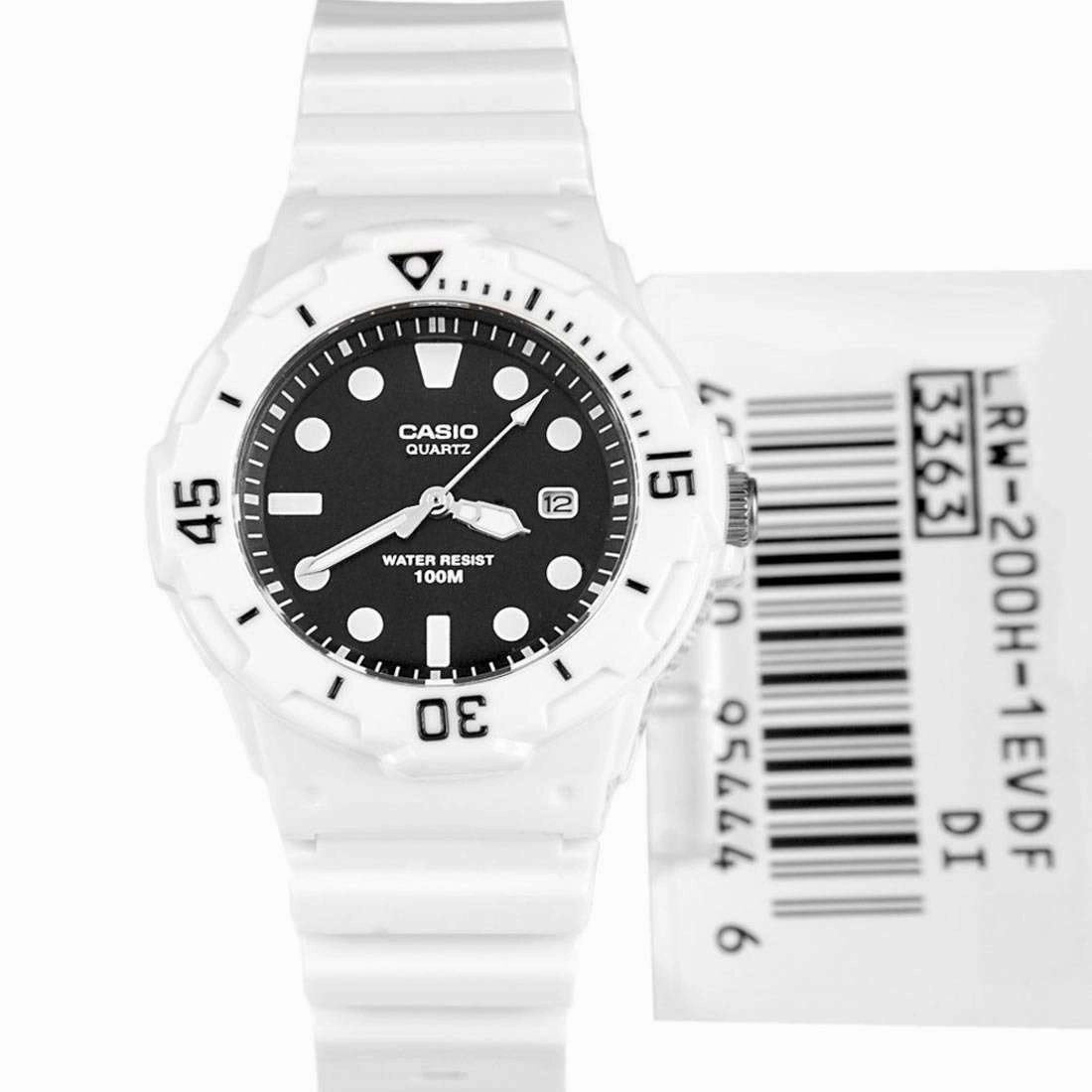 Casio LRW-200H-1E White Resin Strap Watch for Women