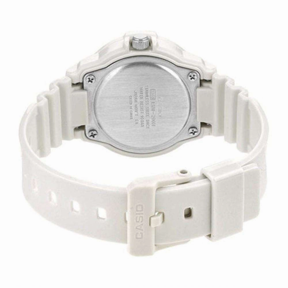 Casio LRW-200H-1E White Resin Strap Watch for Women