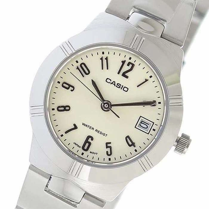 Casio LTP-1241D-7A2DF Silver Stainless Steel Strap Watch for Women