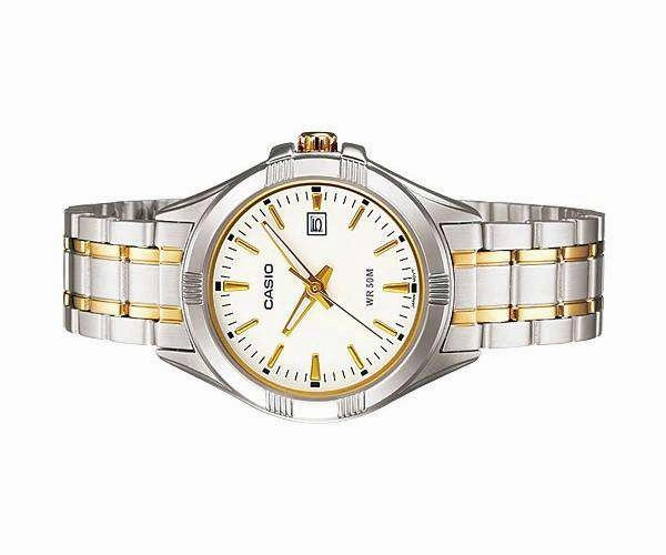 Casio LTP-1308SG-7AVDF Two-tone Stainless Steel Strap Watch for Women