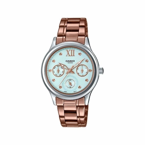 Casio LTP-E306R-2A Rose Gold Stainless Watch for Women