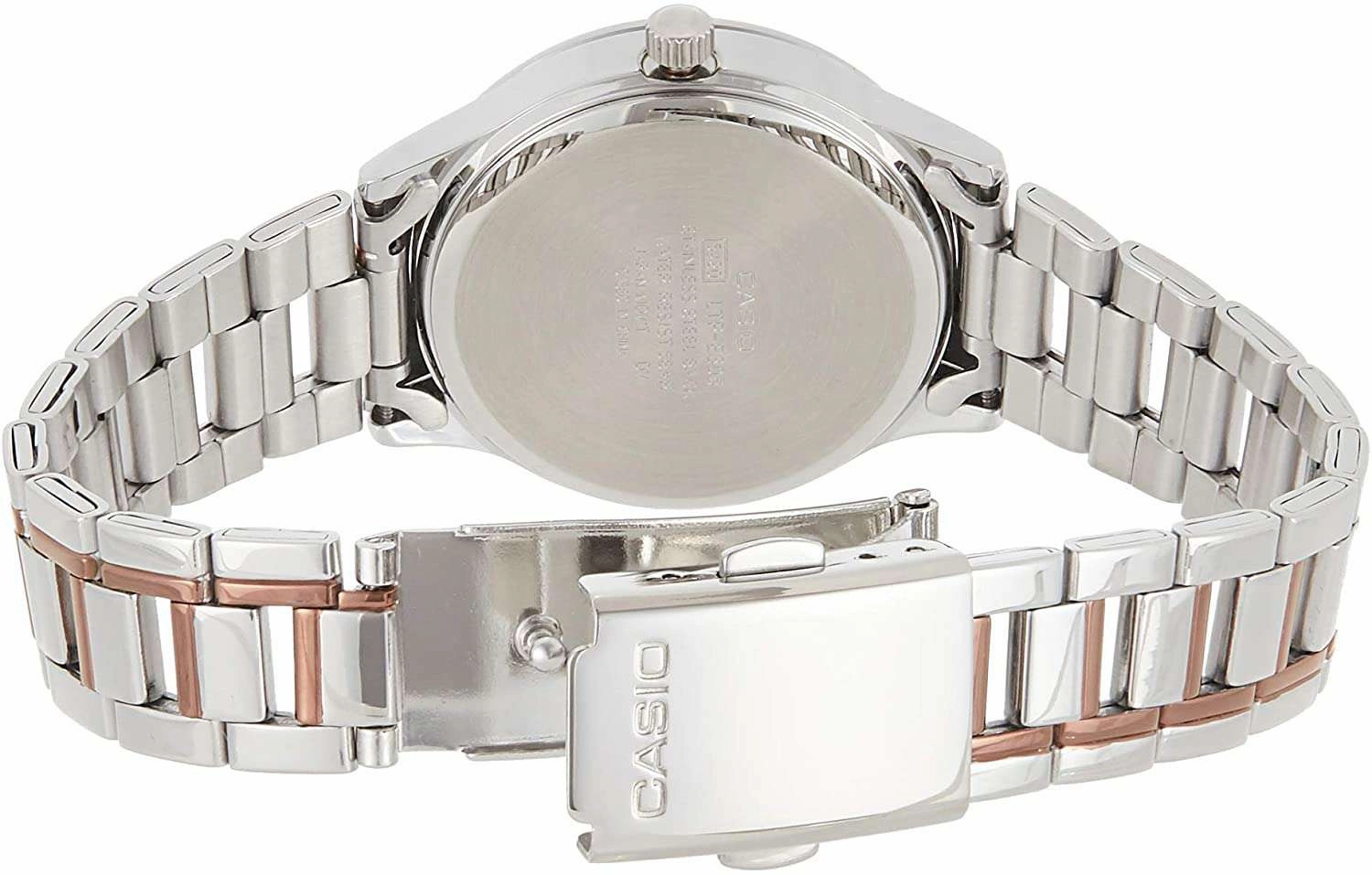 Casio LTP-E306RG-7AVDF Two-Toned Stainless Watch for Women