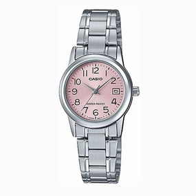 Casio LTP-V002D-4B Silver Stainless Steel Strap Watch for Women