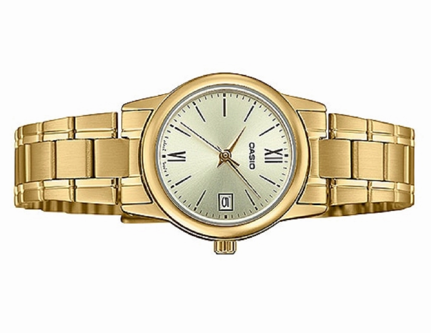 Casio LTP-V002G-9B3 Gold stainless strap for Women