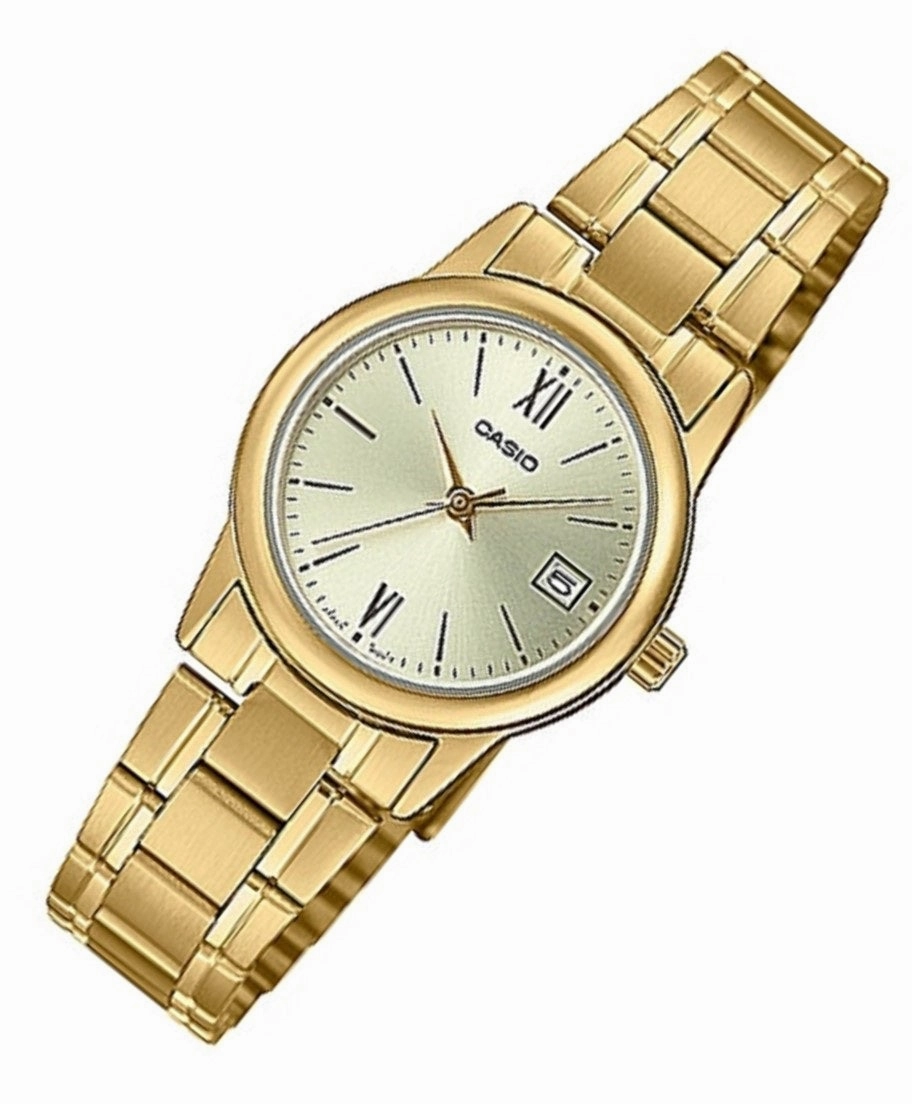 Casio LTP-V002G-9B3 Gold stainless strap for Women