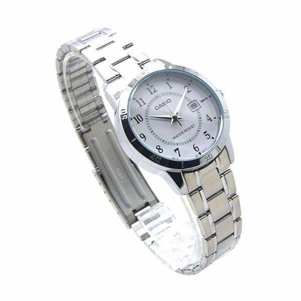 Casio LTP-V004D-7B Silver Stainless Steel Strap Watch for Women