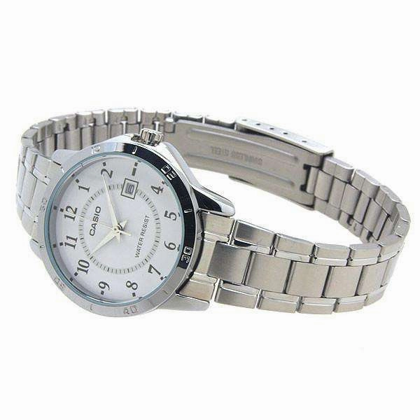 Casio LTP-V004D-7B Silver Stainless Steel Strap Watch for Women