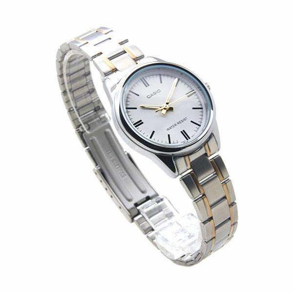 Casio LTP-V005SG-7A Two Tone Stainless Steel Strap Watch for Women