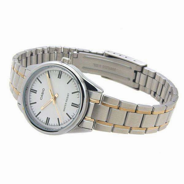 Casio LTP-V005SG-7A Two Tone Stainless Steel Strap Watch for Women