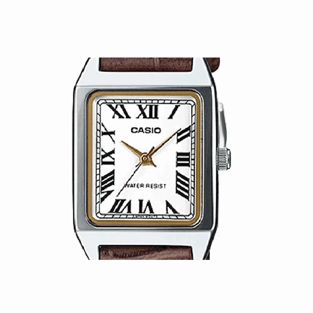 Casio LTP-V007L-7B2 Brown Leather Watch for Women