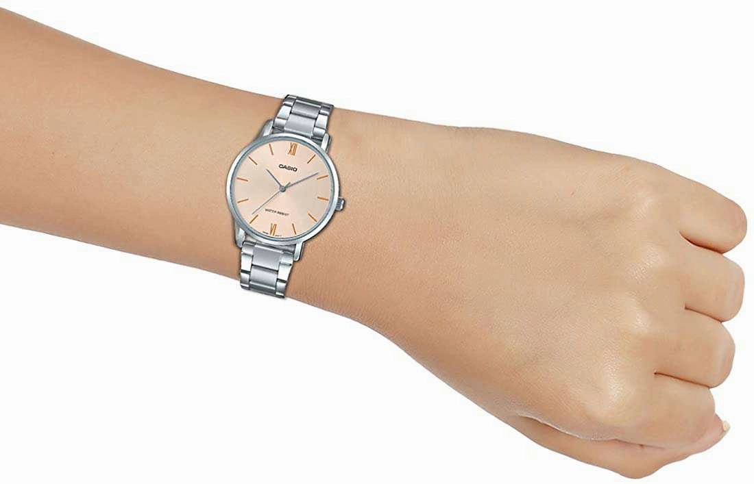 Casio LTP-VT01D-4BUDF Silver Stainless Watch for Women