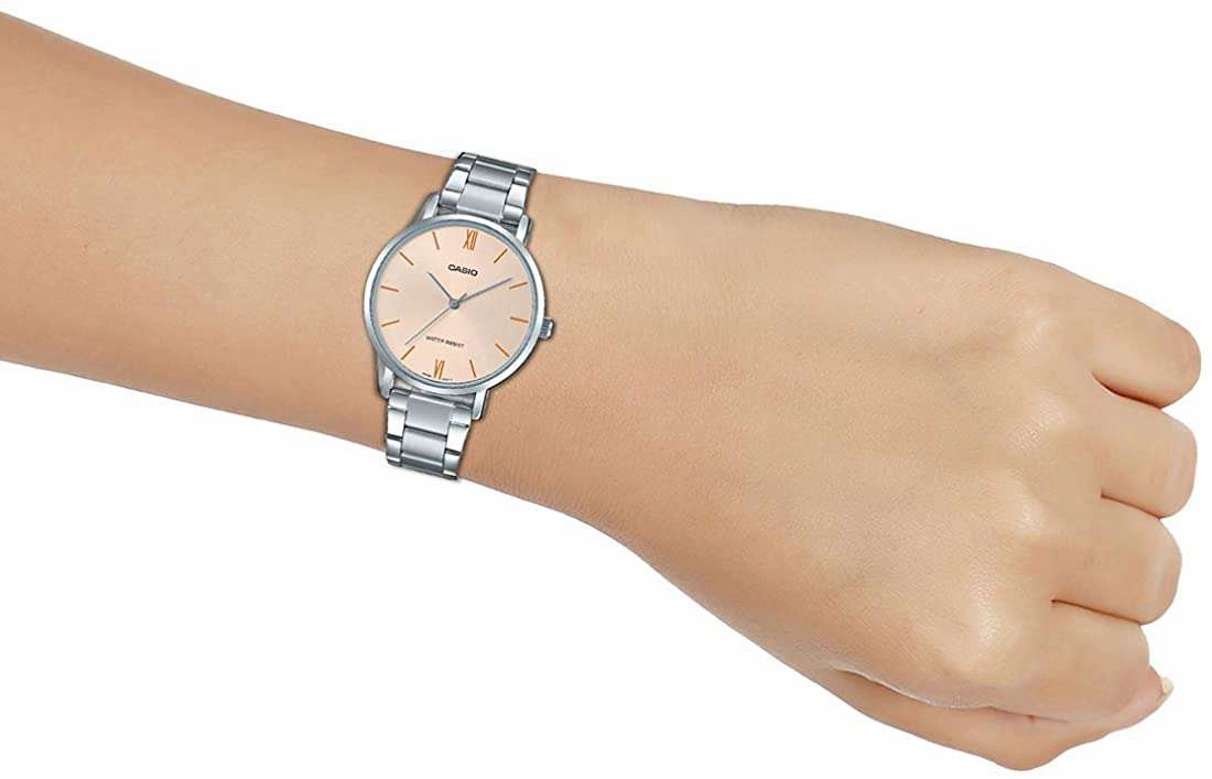 Casio LTP-VT01D-4BUDF Silver Stainless Watch for Women