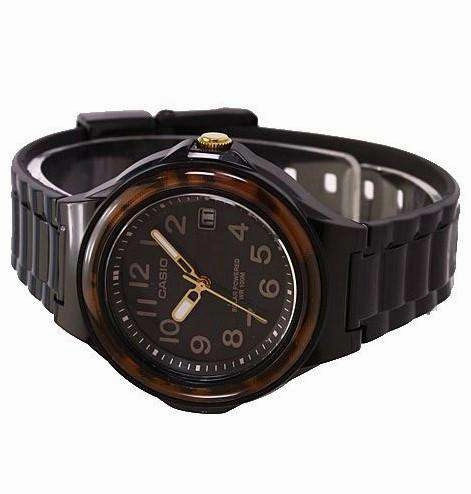 Casio LX-S700H-1B Solar Analog Black Resin Strap Watch for Women
