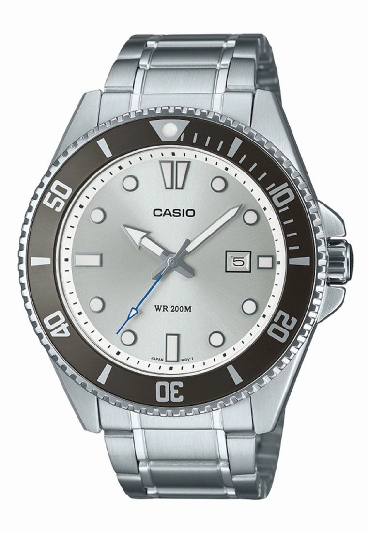Casio MDV-107D-7A Analog Stainless Steel Strap Watch For Men