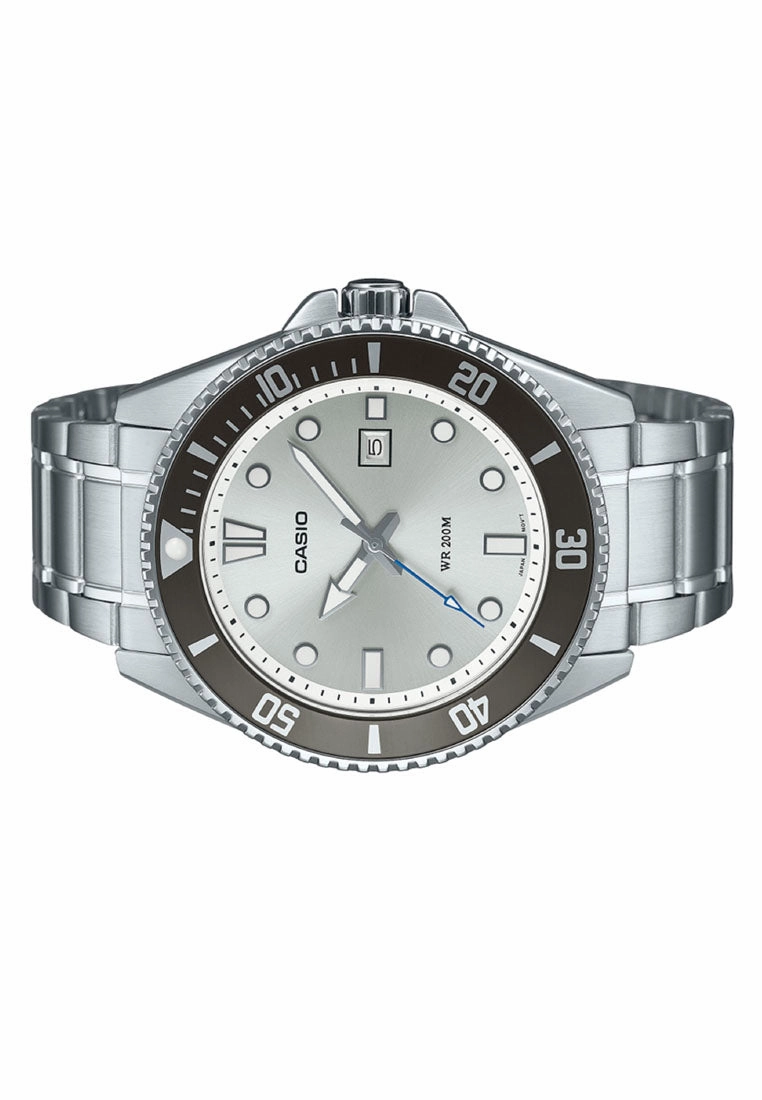 Casio MDV-107D-7A Analog Stainless Steel Strap Watch For Men