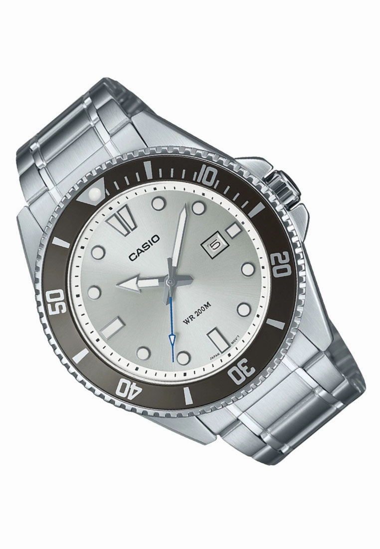 Casio MDV-107D-7A Analog Stainless Steel Strap Watch For Men